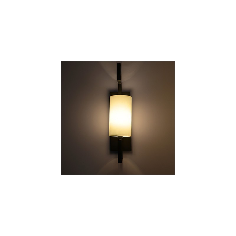 Lampe murale en tissu blanc de style américain moderne et antique pour salon, chambre à coucher, chambre d'hôtel