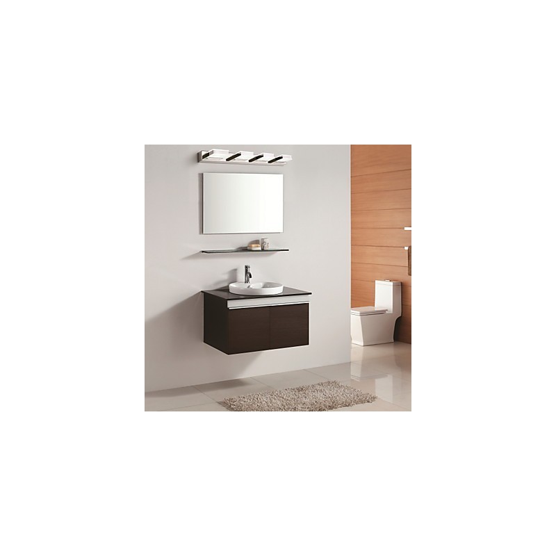 Lampe miroir carrée en acier inoxydable et acrylique