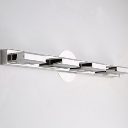 Lampe miroir carrée en acier inoxydable et acrylique