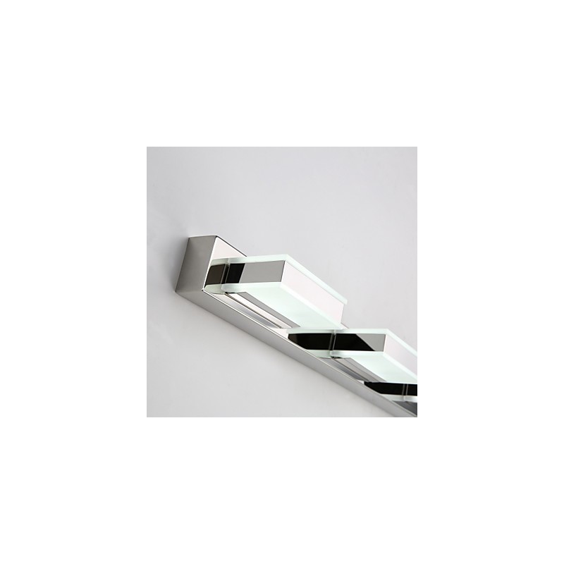 Lampe miroir carrée en acier inoxydable et acrylique