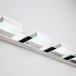Lampe miroir carrée en acier inoxydable et acrylique