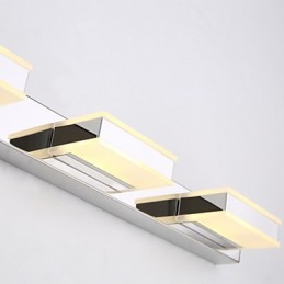 Lampe miroir carrée en acier inoxydable et acrylique