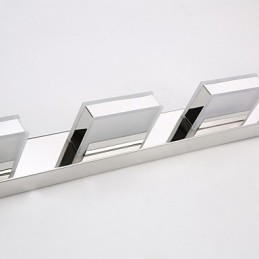 Lampe miroir carrée en acier inoxydable et acrylique