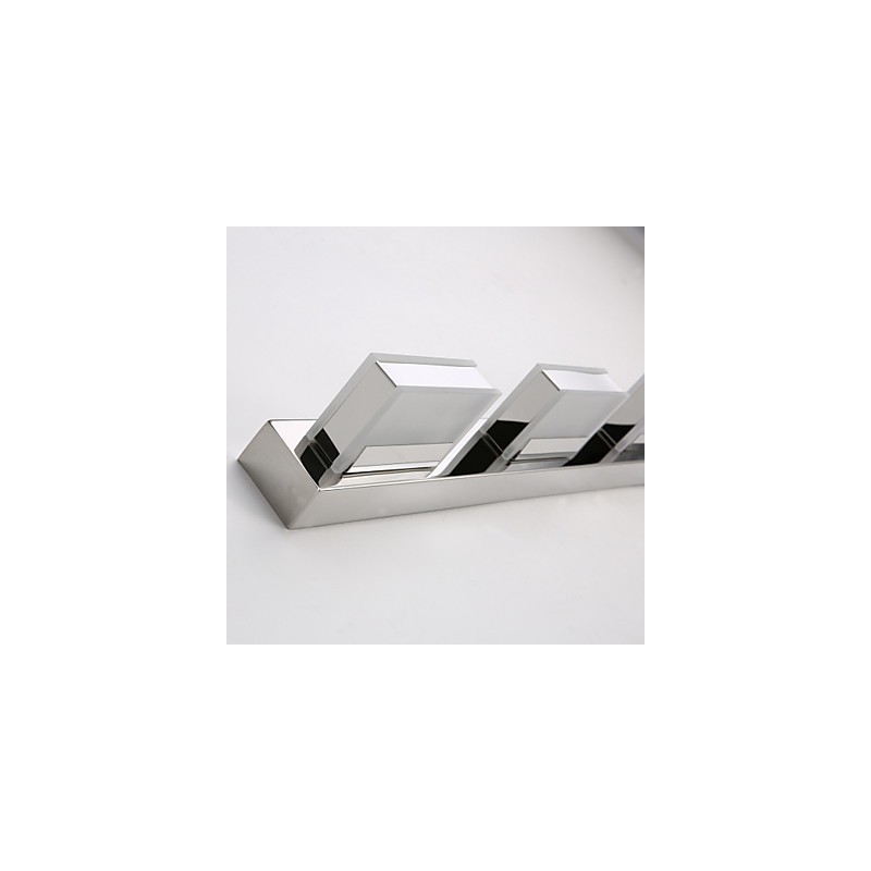 Lampe miroir carrée en acier inoxydable et acrylique