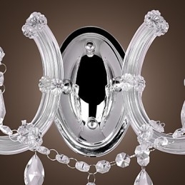 Applique murale élégante en cristal à 2 lumières