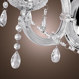 Applique murale élégante en cristal à 2 lumières