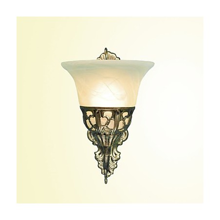 Appliques murales européennes en métal plaqué bronze, éclairage avec lampe de chevet, de salon, de balcon, miroir avant Appliques murales européennes en métal plaqué bronze, éclairage avec lampe de chevet, de salon, de balcon, miroir avant