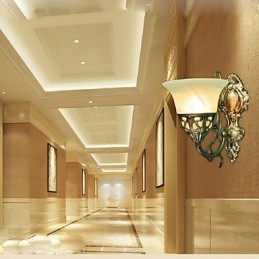 Appliques murales européennes en métal plaqué bronze, éclairage avec lampe de chevet, de salon, de balcon, miroir avant