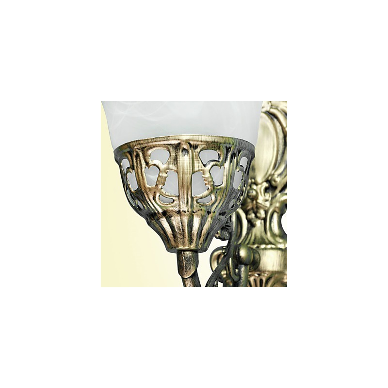 Appliques murales européennes en métal plaqué bronze, éclairage avec lampe de chevet, de salon, de balcon, miroir avant