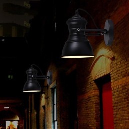 Appliques murales Art déco, lampe industrielle en fer, enseigne, lampe murale loft