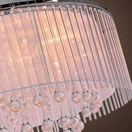 Plafonnier moderne contemporain en cristal électroplaqué
