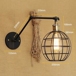 Appliques murales, lampes pivotantes, lampes de lecture, style mini, style rustique, style lodge, métal