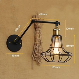 Appliques murales, lampes pivotantes, lampes de lecture, style mini, style rustique, style lodge, métal