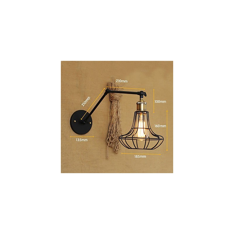 Appliques murales, lampes pivotantes, lampes de lecture, style mini, style rustique, style lodge, métal