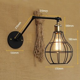 Appliques murales, lampes pivotantes, lampes de lecture, style mini, style rustique, style lodge, métal