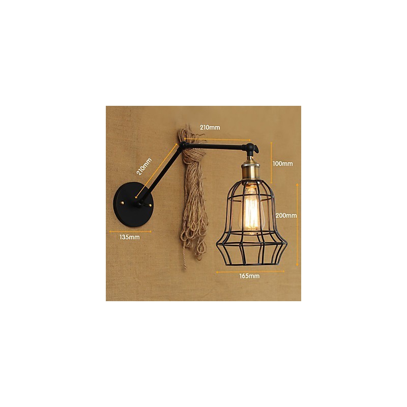 Appliques murales, lampes pivotantes, lampes de lecture, style mini, style rustique, style lodge, métal