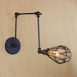 Lampe de bar rétro industrielle à bras en fer pour couloir, allée, escaliers, couloir, table, simple et créative