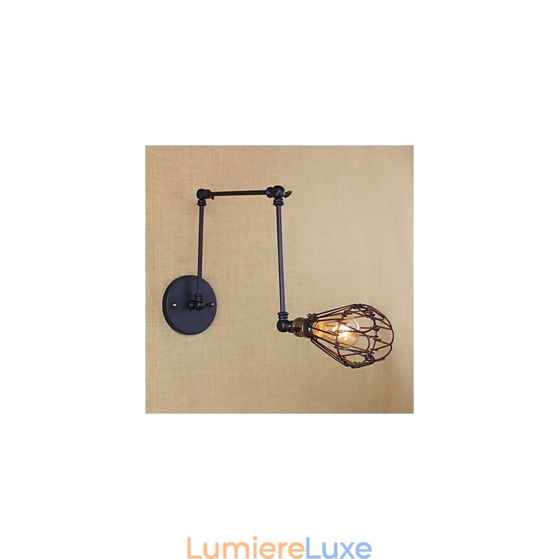 Lampe de bar rétro industrielle à bras en fer pour couloir, allée, escaliers, couloir, table, simple et créative