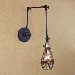 Lampe de bar rétro industrielle à bras en fer pour couloir, allée, escaliers, couloir, table, simple et créative