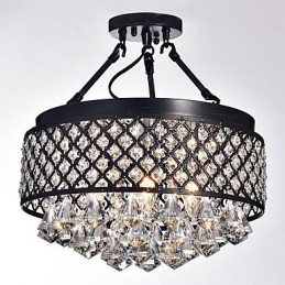 Plafonnier en métal avec peinture cristal classique traditionnelle