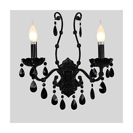 Appliques murales style mini cristal, appliques murales bougies, modernes et contemporaines en métal Appliques murales style mini cristal, appliques murales bougies, modernes et contemporaines en métal