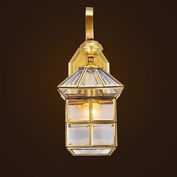 Lampe d'extérieur Lampe de jardin Lampe d'extérieur Lampe entièrement en cuivre B