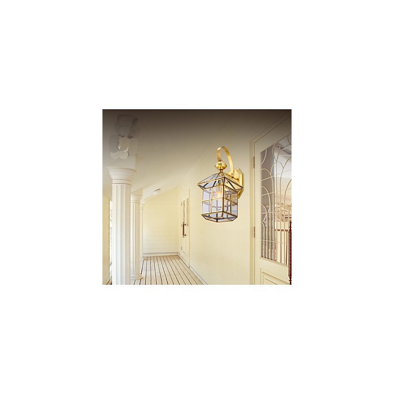 Lampe d'extérieur Lampe de jardin Lampe d'extérieur Lampe entièrement en cuivre B