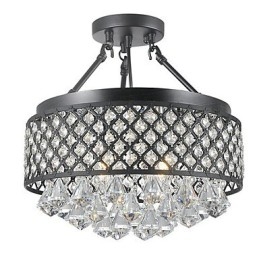Plafonnier en métal avec peinture cristal classique traditionnelle