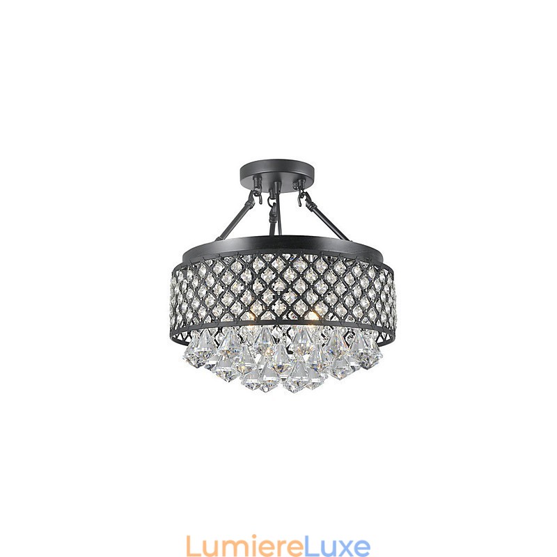 Plafonnier en métal avec peinture cristal classique traditionnelle