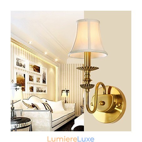 Appliques murales classiques pour chambre à coucher, applique murale simple en métal pour salon, bar, café, couloir, balcon Appliques murales classiques pour chambre à coucher, applique murale simple en métal pour salon, bar, café, couloir, balcon