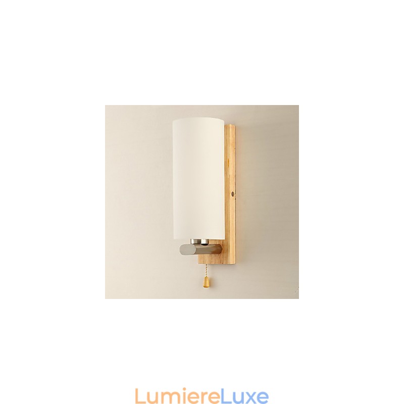 Appliques murales modernes contemporaines en bois et bambou