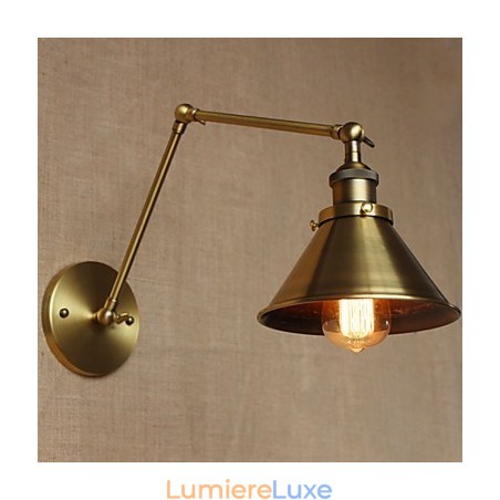 Applique murale décorative en bronze style rétro américain, style rural, pour entrepôt, restaurant, café Applique murale décorative en bronze style rétro américain, style rural, pour entrepôt, restaurant, café