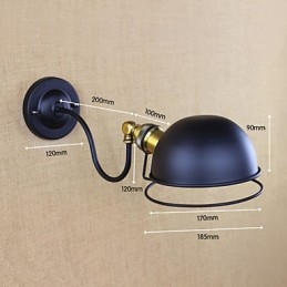 Appliques murales, lampes pivotantes, lampes de lecture, style mini, style rustique, style lodge, métal