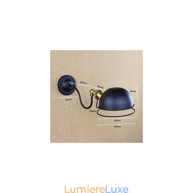 Appliques murales, lampes pivotantes, lampes de lecture, style mini, style rustique, style lodge, métal