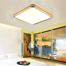 Plafonnier de luxe moderne en acrylique avec lumière réglable, doré ou argenté, au choix