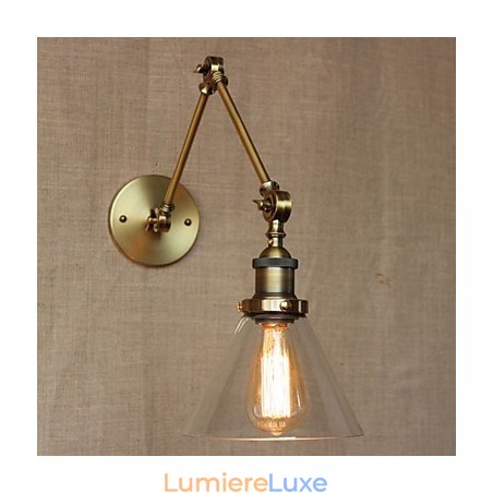 Lampe murale de chambre à coucher moderne en bronze, design exclusif, style rétro vintage, pour hall d'église Lampe murale de chambre à coucher moderne en bronze, design exclusif, style rétro vintage, pour hall d'église