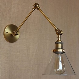Lampe murale de chambre à coucher moderne en bronze, design exclusif, style rétro vintage, pour hall d'église