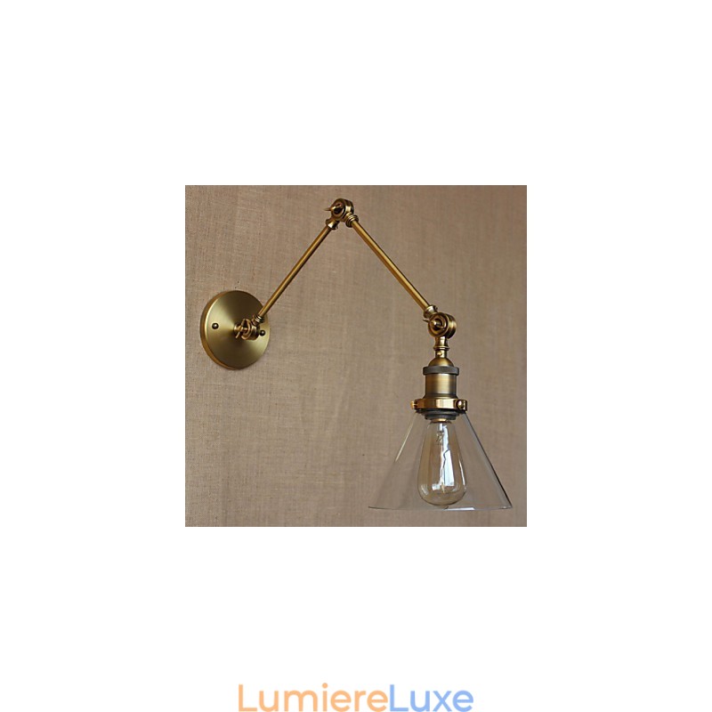 Lampe murale de chambre à coucher moderne en bronze, design exclusif, style rétro vintage, pour hall d'église