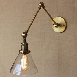 Lampe murale de chambre à coucher moderne en bronze, design exclusif, style rétro vintage, pour hall d'église