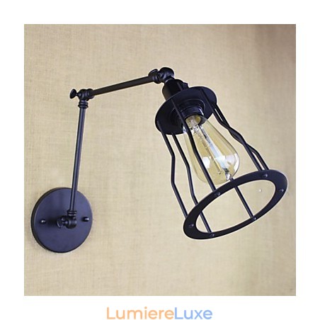 Lampe murale style lit, hôtel, restaurant, bras en fer, double, rétro, vintage, ceinture noire, interrupteur Lampe murale style lit, hôtel, restaurant, bras en fer, double, rétro, vintage, ceinture noire, interrupteur