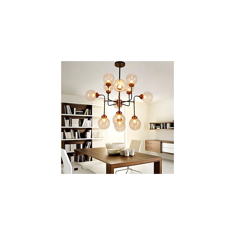 Lampe suspendue Magic Beans, design créatif, design individuel, en fer forgé, style éolien