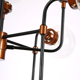Lampe suspendue Magic Beans, design créatif, design individuel, en fer forgé, style éolien