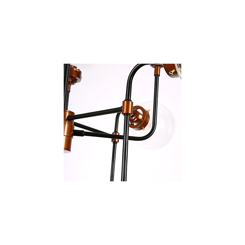 Lampe suspendue Magic Beans, design créatif, design individuel, en fer forgé, style éolien