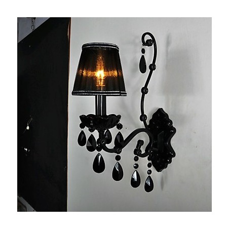 Appliques murales Cristal Traditionnel Classique Métal Noir Appliques murales Cristal Traditionnel Classique Métal Noir