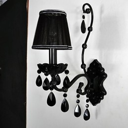 Appliques murales Cristal Traditionnel Classique Métal Noir