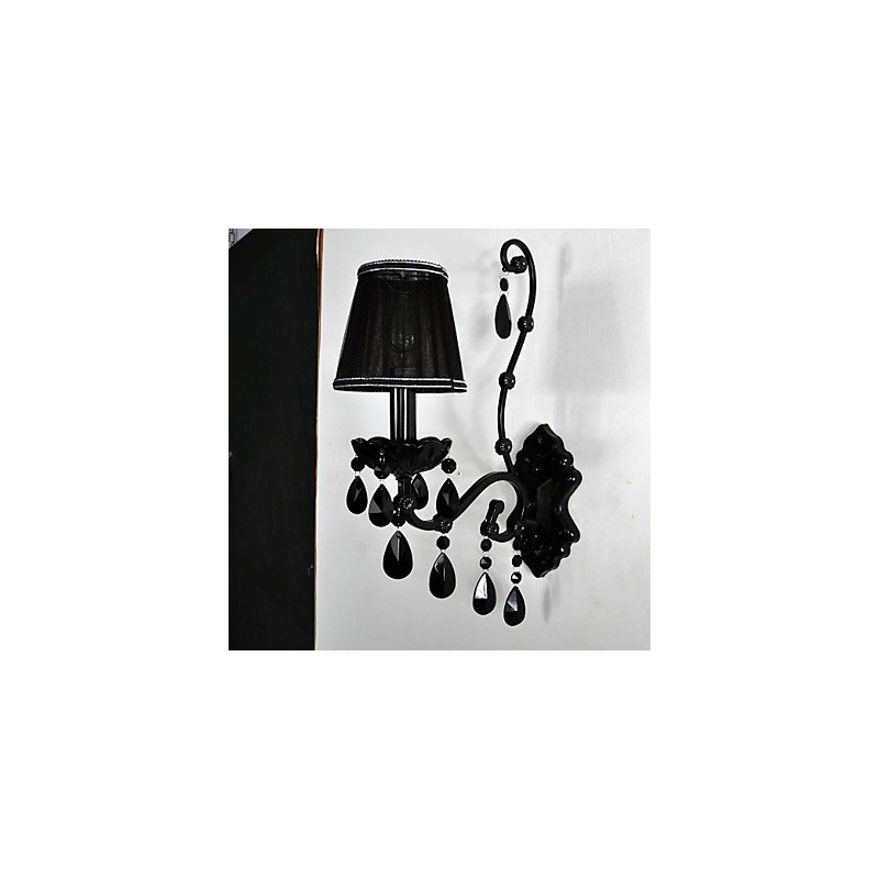 Appliques murales Cristal Traditionnel Classique Métal Noir
