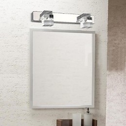 Appliques murales Éclairage de salle de bain Lèche-murs Cristal Mini Style Moderne Contemporain Métal
