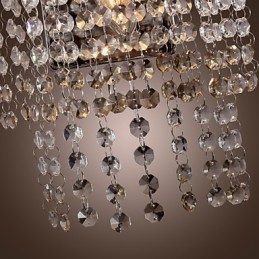 Applique murale contemporaine en cristal à 1 lumière