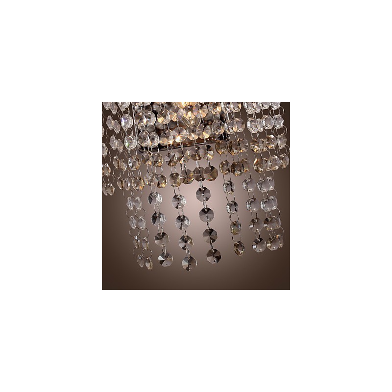 Applique murale contemporaine en cristal à 1 lumière