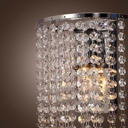 Applique murale contemporaine en cristal à 1 lumière